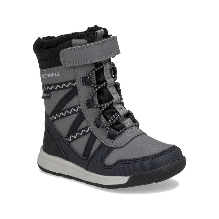 Bottes Merrell Snow Crush 2.0 Waterproof Jr. Grise Enfant | G.O.CCUP